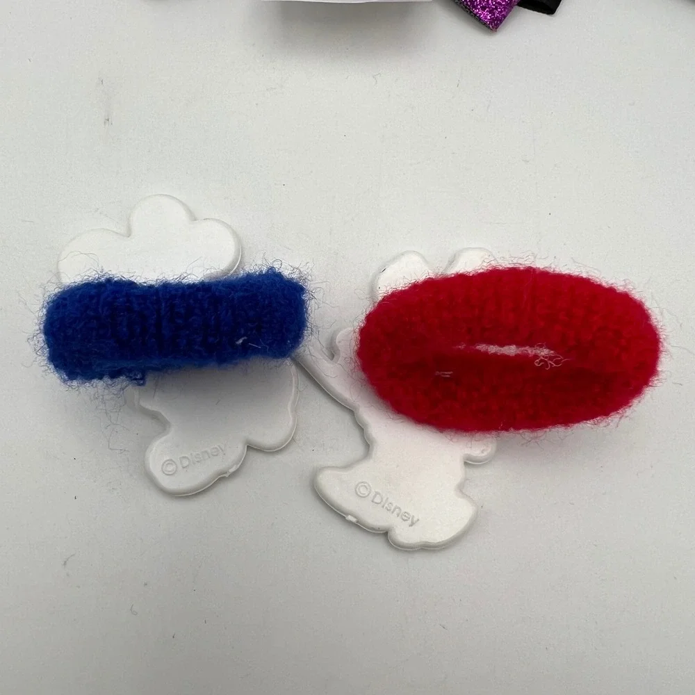Disney Mickey and Minnie Mouse Hair Accessory Lot of 4 VTG Retro Disneyana